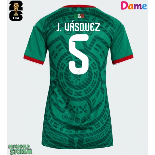 Mexico Johan Vasquez #5 Replika Hjemmebanetrøje Dame VM 2026 Kortærmet